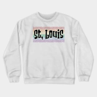 LGBTQ PATTERN AMERICA SAINT LOUIS Crewneck Sweatshirt